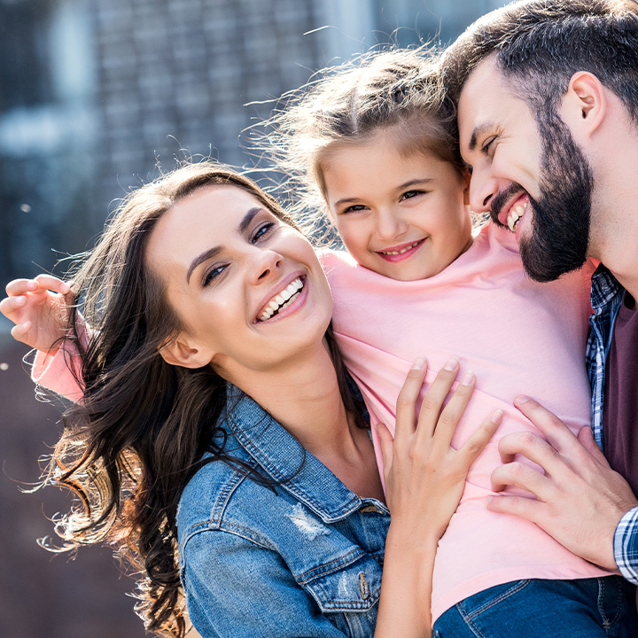 Happy family after receiving dental sealants in Stafford, VA